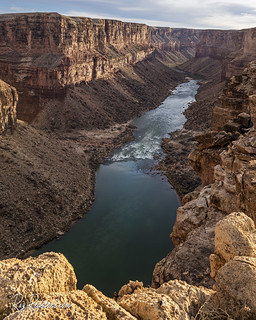 Remote View Point Of Colorado River In Northern Arizona