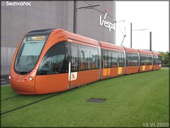 Alstom Citadis 302 – Setram (Société d-Économie Mixte des TRansports en commun de l-Agglomération Mancelle) n°1010 (24 heures du Mans) - Photo of Savigné-l'Évêque
