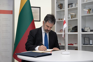 Sviatlana Tsikhanouskaya at the meeting with the Italian Ambassador Emanuele de Maigret in Vilnius Office (18.03.2024)