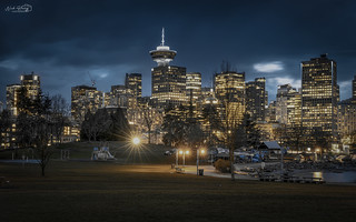 Vancouver Skyline at Dusk