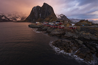 Norwegen Lofoten Hamnoy @Sunrise