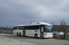Scania Interlink LD GNV n°944 de la CTBR en pause à Wasselone