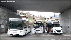 Iveco Bus Urbanway 12 CNG & Karsan e-Jest & Trouillet D-City (Iveco Daily) – Autocars Borini / Facilibus - Photo of Megève