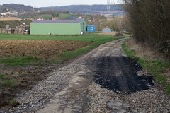 Patched road - Photo of Contz-les-Bains