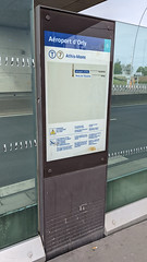 Route diagram for Tram Line 7 at Paris Orly Airport tram stop, Paris, France - Photo of Grigny