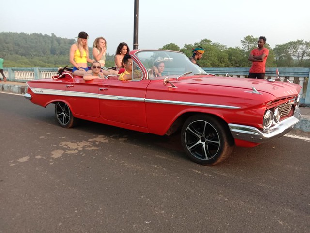 Red Impala Vintage Car