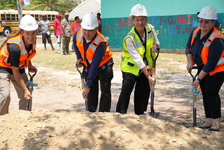 Groundbreaking for Gales Point Manatee Preschool Substitution and Rehabilitation of the Primary School Sub-Project
