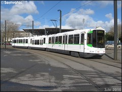 Alsthom TFS (Tramway Français Standard) – Semitan (Société d-Économie MIxte des Transports en commun de l-Agglomération Nantaise) / TAN (Transports de l-Agglomération Nantaise) n°340 - Photo of Thouaré-sur-Loire