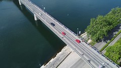 Trans Rhin Rail Breisach - drone pic, bridge