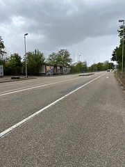 Old border post approaching bridge to France - Photo of Kauffenheim