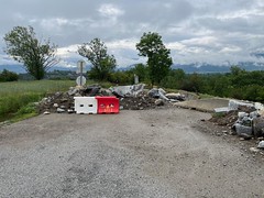 Border road block - Photo of Sainte-Léocadie