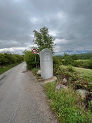 Border stone towards Puigcerdà
