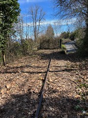 Abandoned tracks between Évian-les-Bains and St Gingolph