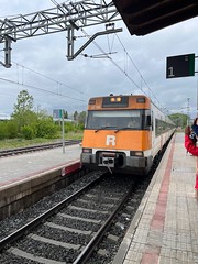 Puigcerdà station - train to Barcelona