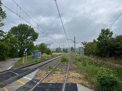 Active broad gauge line, and abandoned standard gauge line - near Puigcerdà - Photo of Sainte-Léocadie
