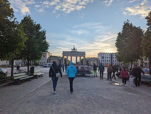 Wednesday evening at the Brandenburg Gate