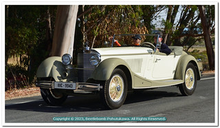 2023 Pebble Beach Tour d'Elegance: On Route Highway 1: 1930 Mercedes-Benz 710 SS Special Roadster