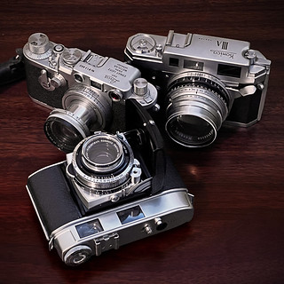 Leica IIIf, Konica IIIa, Kodak Retina IIC