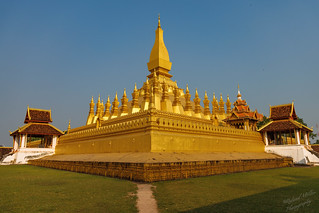 Unterwegs in Laos: in der Hauptstadt Vientiane unterwegs  im März 2024