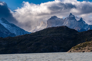 Mountains Surrounding Glacier Lake - Patagonia