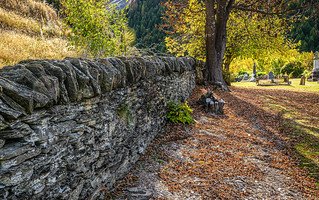 Old Cemetery Stone Walls