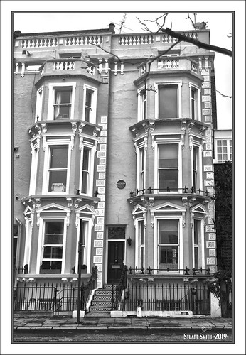 Historical Residence of Sylvia Pankhurst, 120 Cheyne Walk, Chelsea, London, England UK