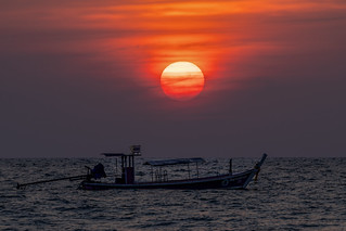 Sonnenuntergang vor Khao Lak, Thailand/Sunset off Khao Lak, Thailand
