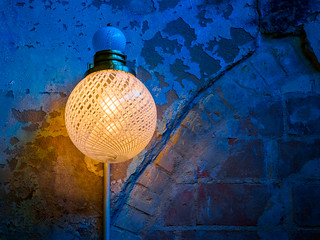Wall with Lamp