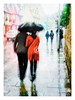 Walking in the Rain, Cambridge, 2020 - Photo Impressionism & Art