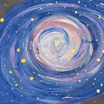 018 - Spirale galattica_ una danza di stelle e coriandoli si Sonali 8 anni