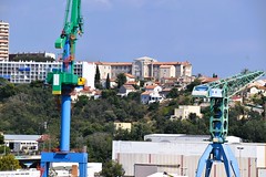 Cargo and shipping operations at the port of Marseille, France