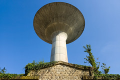 Big mushroom looking water tower near Remerschen