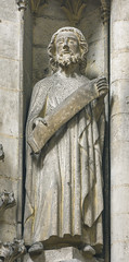 Rouen, cathédrale Notre-Dame, prophète (vers 1325).