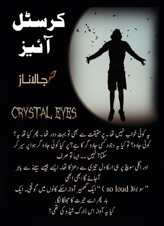 Crystal Eyes is a Horror and mysterious novel written by Ujala Naz about a brave young girl who was the sole witness to a mysterious murder.