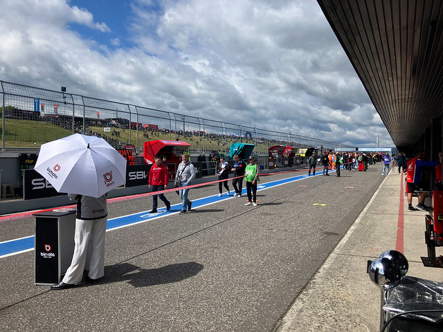 Pit lane walk