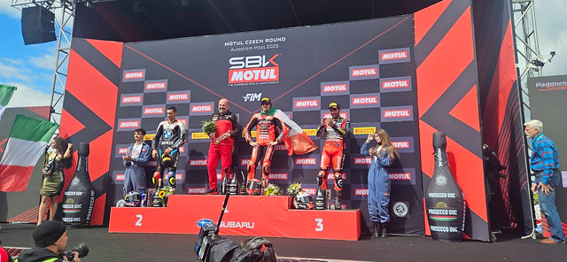 SBK podium for the President
