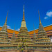 Phrangs at Wat Phra Chetuphon Wimon Mangkhalaram Rajwaramahawihan a.k.a. Wat Pho in old town of Bangkok, Thailand