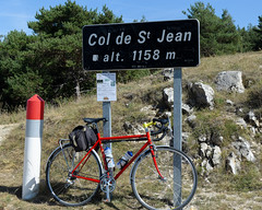 Cycle Tour of Provence 2011.  At Col de St Jean