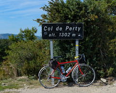 Cycle Tour of Provence 2011.  At Col de Perty